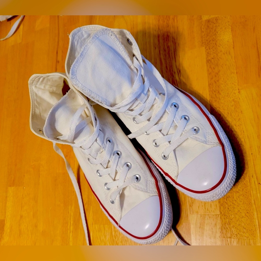 White Hightop Converse